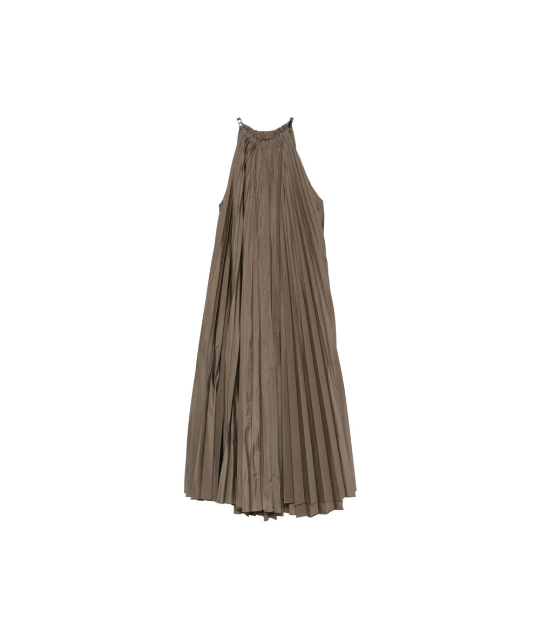 MAX MARA Зеленое полиэстеровое повседневное платье, фото 1