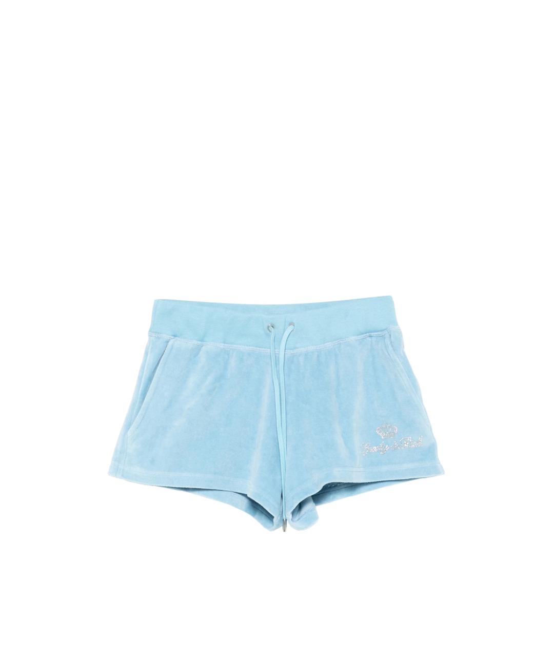 SPORTY AND RICH Голубые хлопковые шорты, фото 1