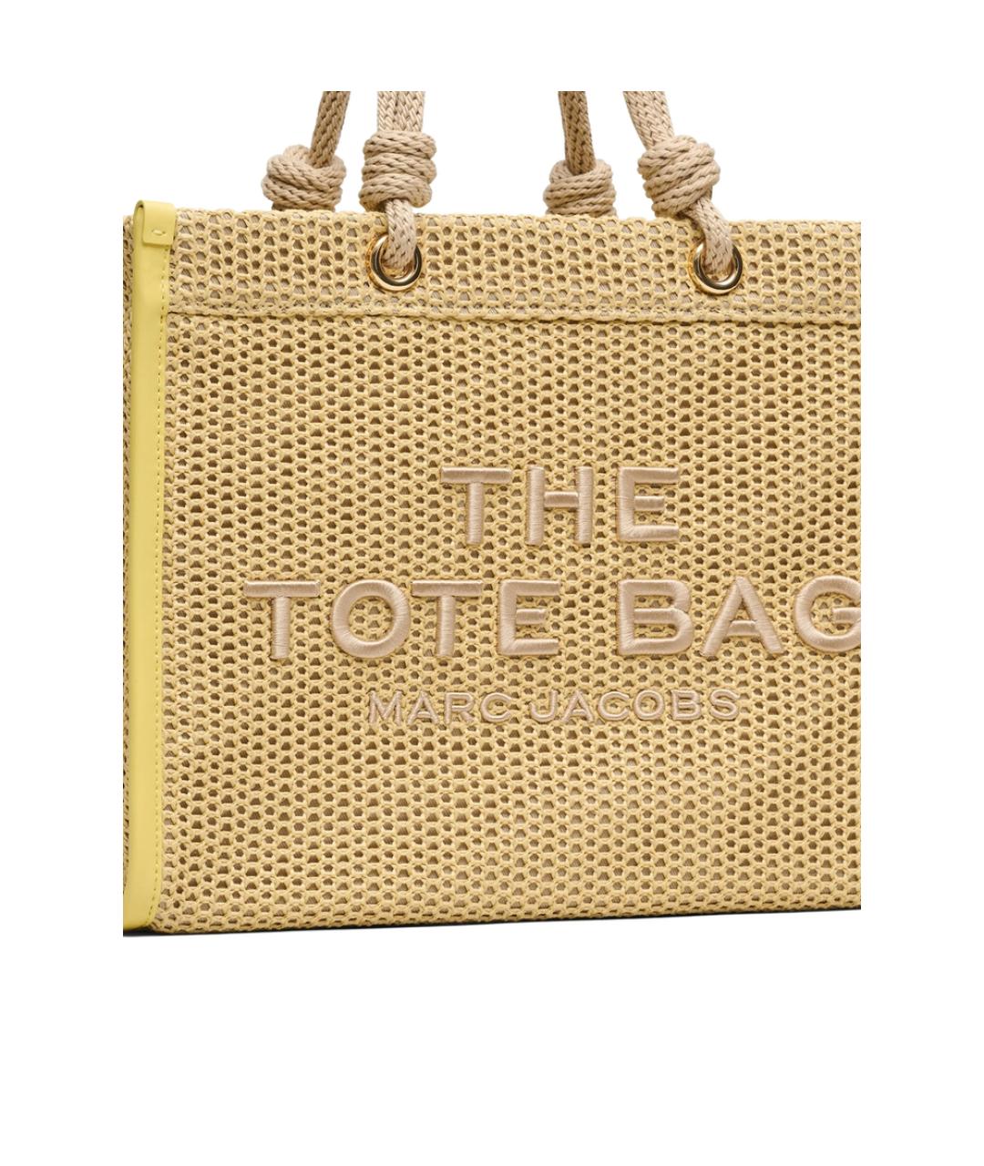 MARC JACOBS Бежевая тканевая сумка тоут, фото 2