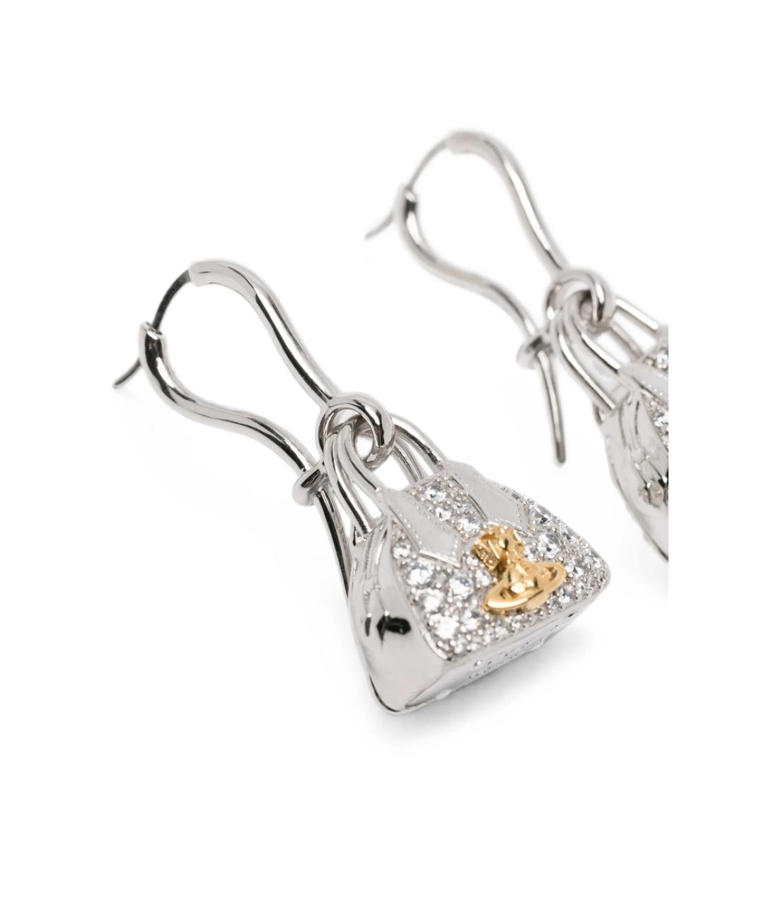 VIVIENNE WESTWOOD Серебряные металлические серьги, фото 3