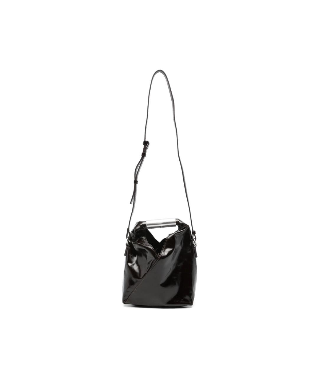 MM6 MAISON MARGIELA Коричневая кожаная сумка тоут, фото 1