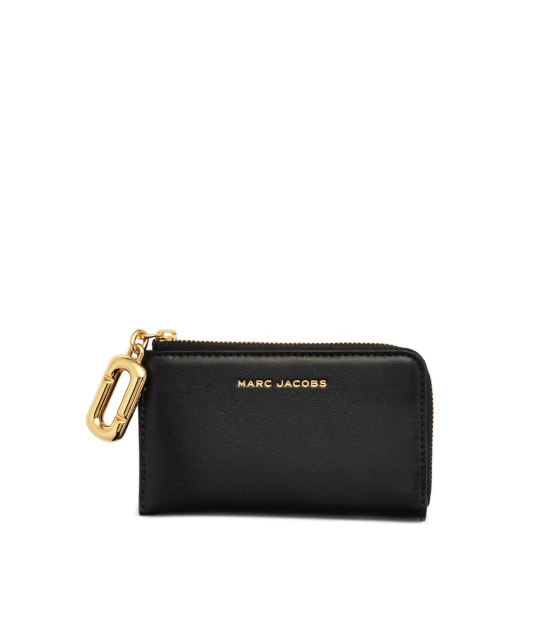 MARC JACOBS Черный кожаный кошелек, фото 1