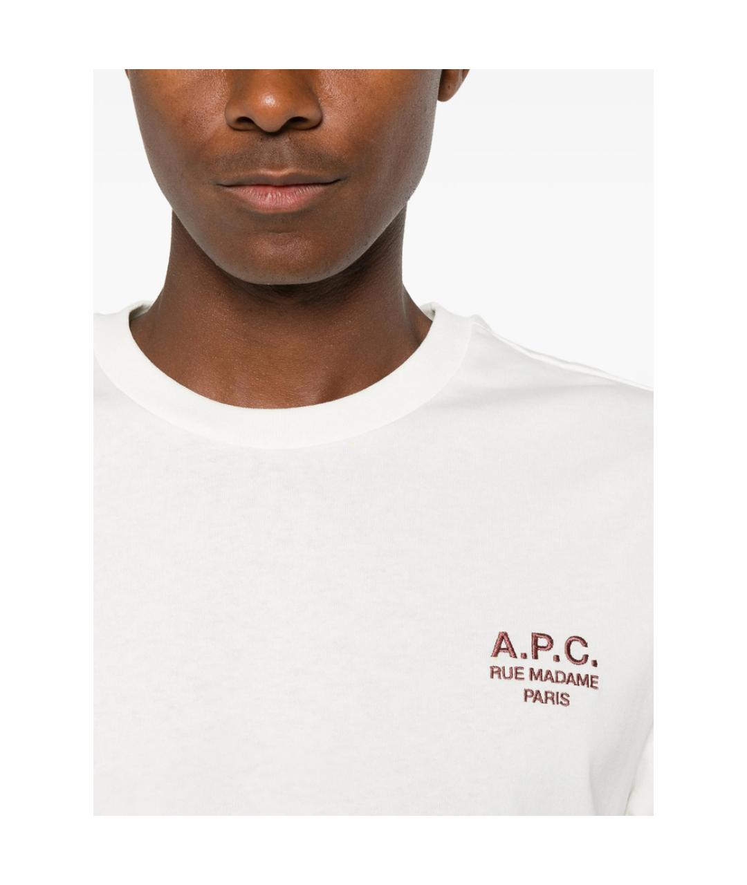 A.P.C. Хлопковая футболка, фото 2