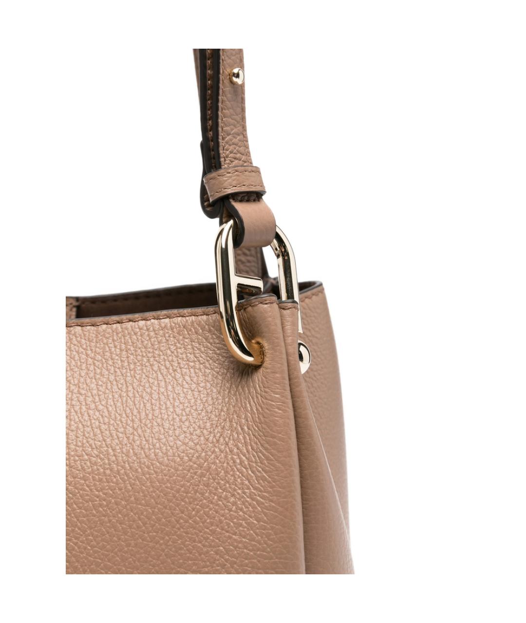 FURLA Бежевая кожаная сумка тоут, фото 2