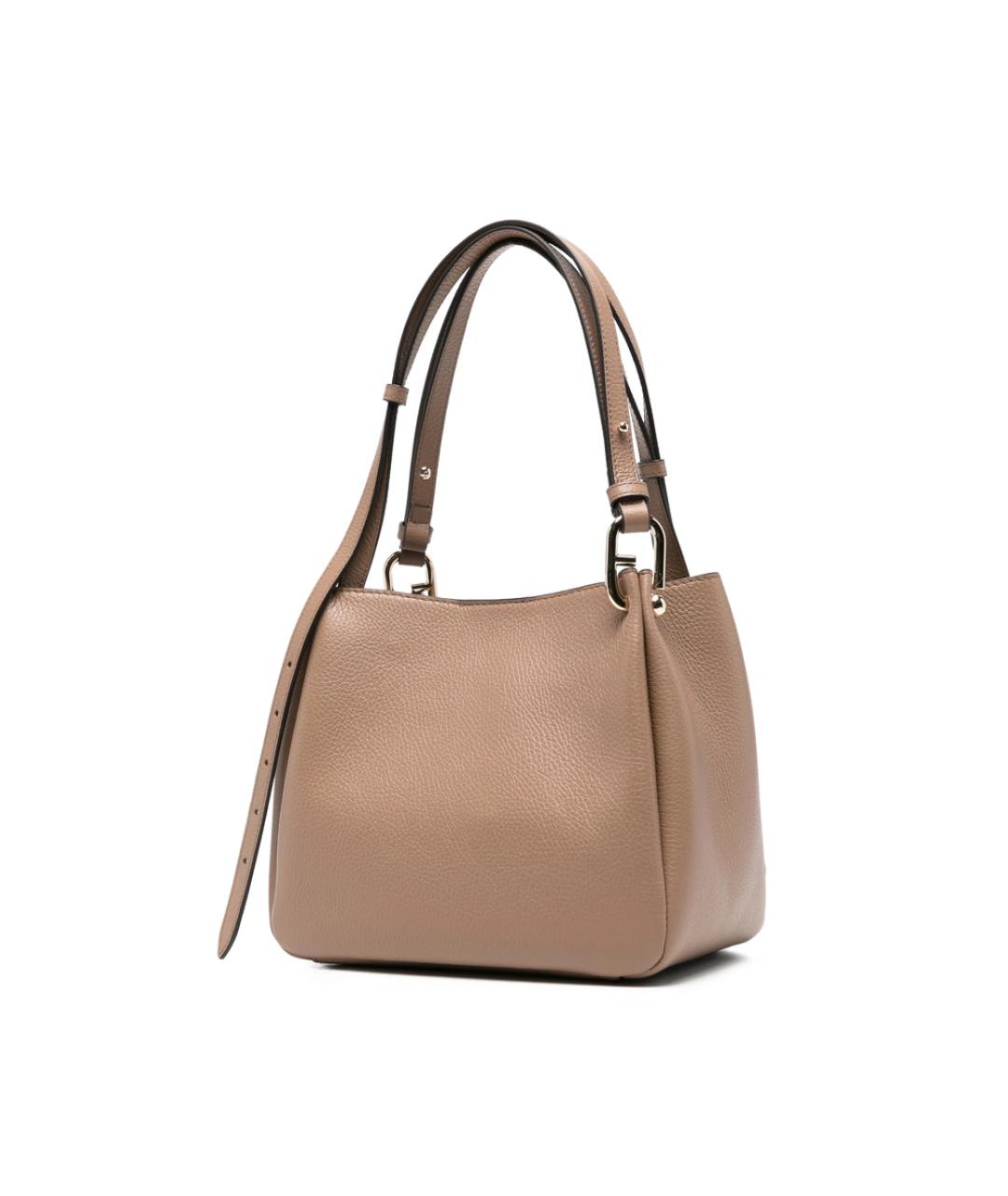 FURLA Бежевая кожаная сумка тоут, фото 5