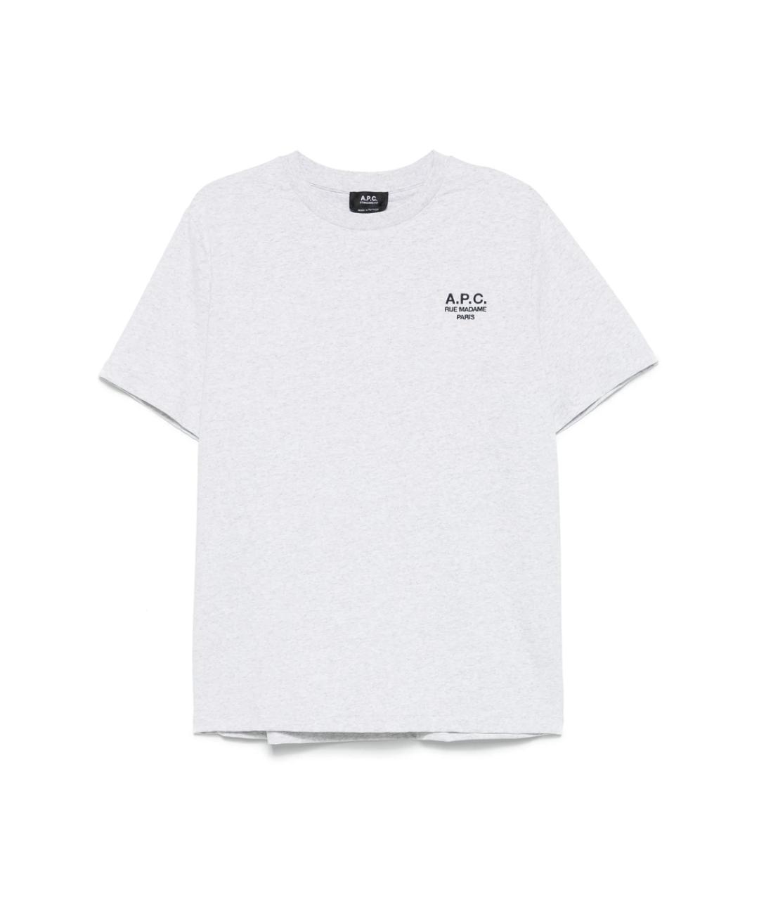 A.P.C. Серая хлопковая футболка, фото 1