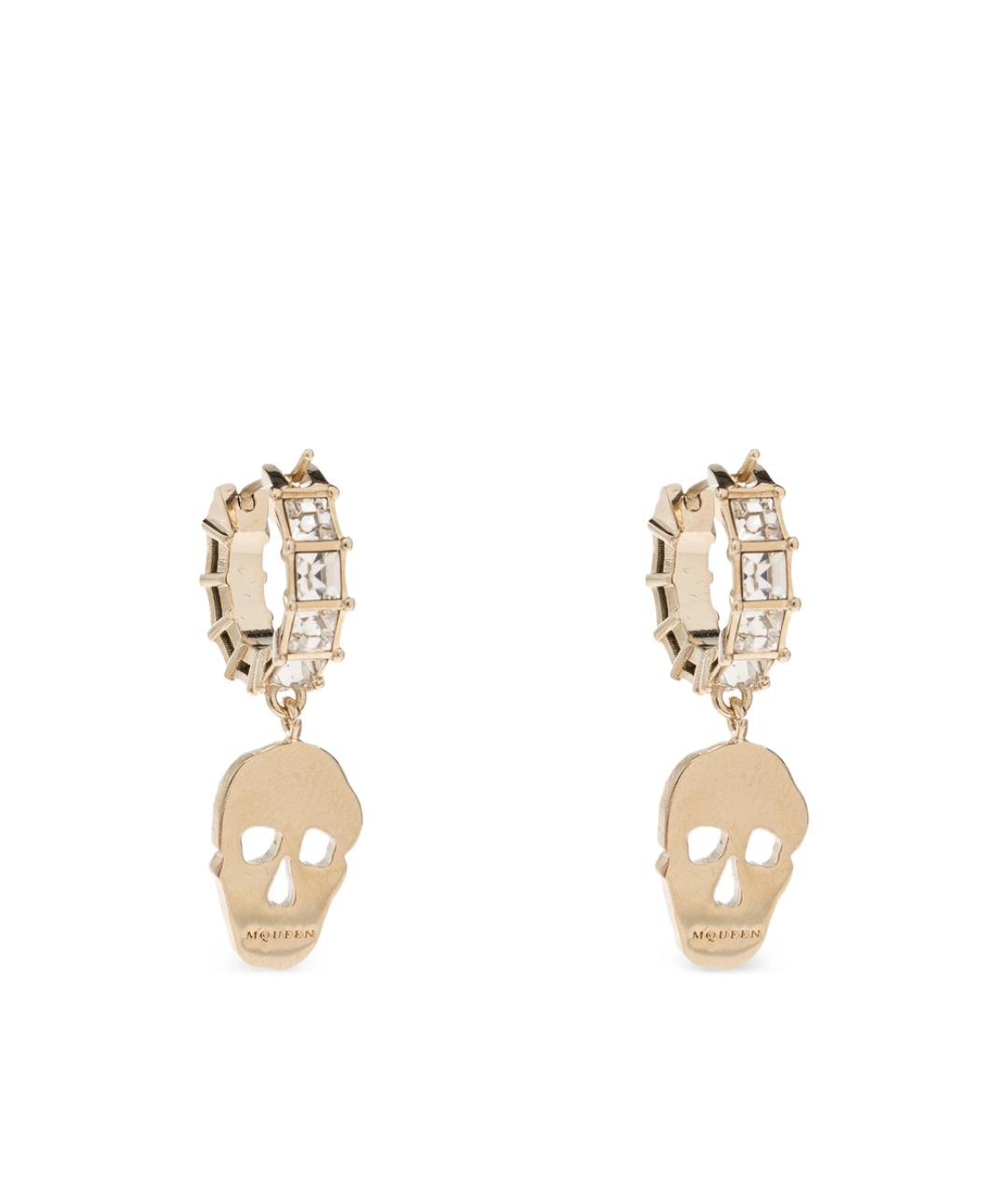ALEXANDER MCQUEEN Золотые металлические серьги, фото 4