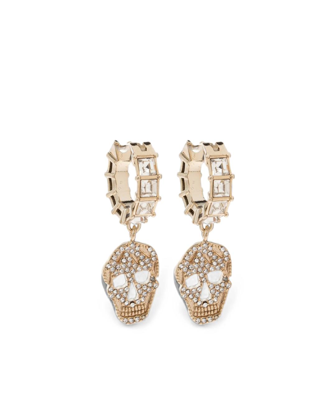 ALEXANDER MCQUEEN Золотые металлические серьги, фото 1
