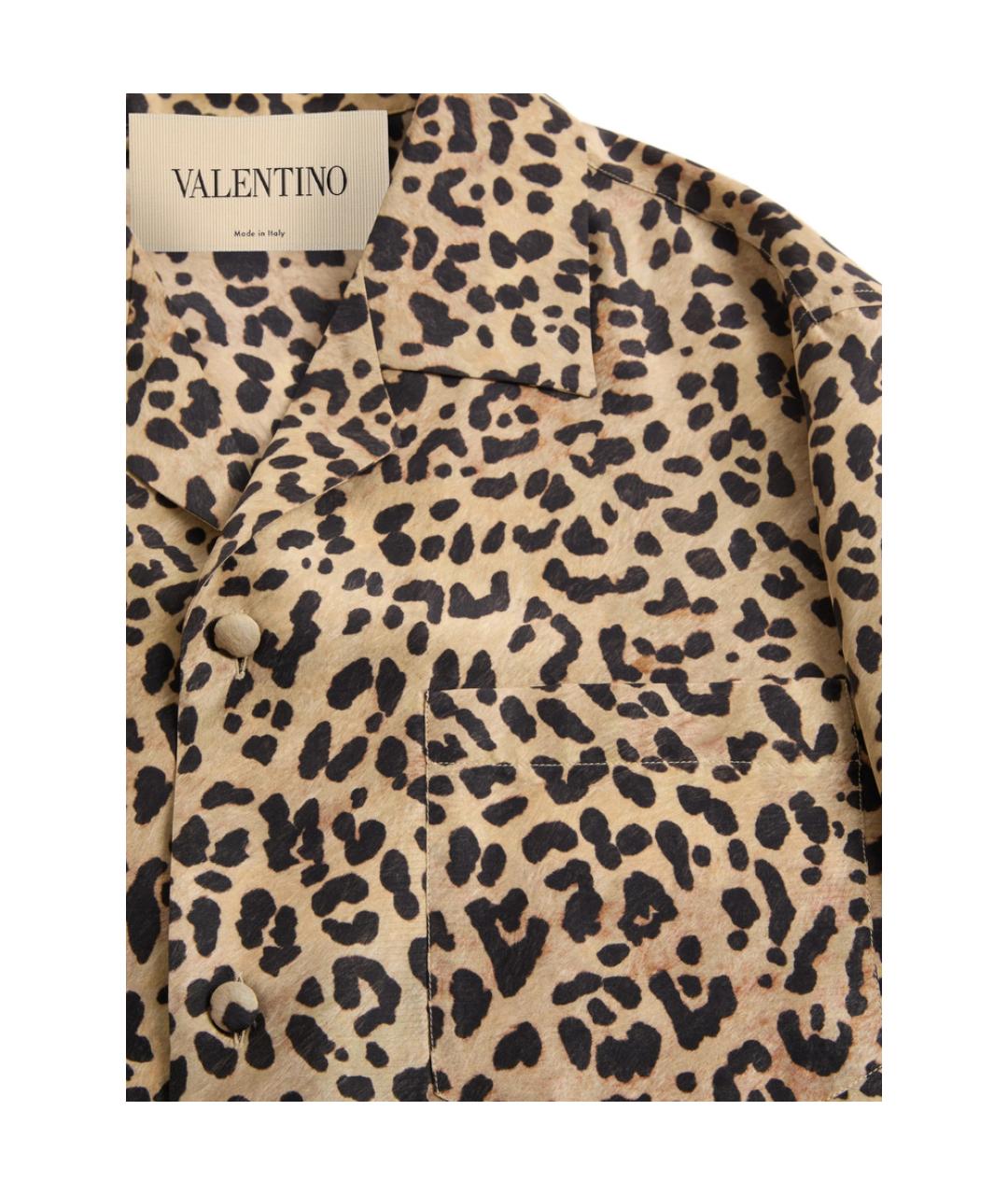 VALENTINO Мульти шелковая кэжуал рубашка, фото 4