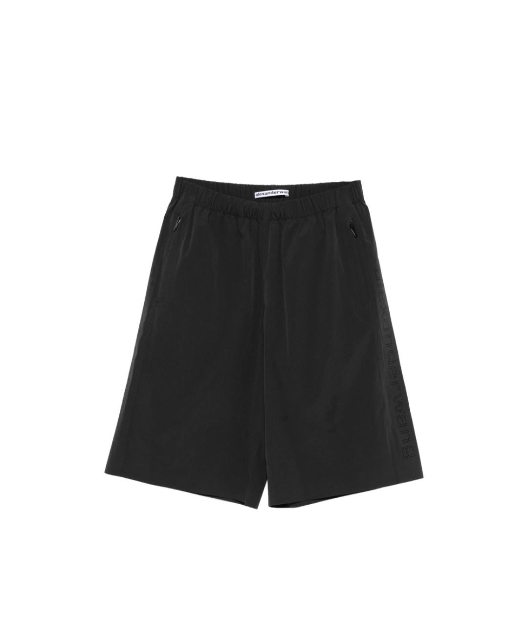 ALEXANDER WANG Черные полиэстеровые шорты, фото 1