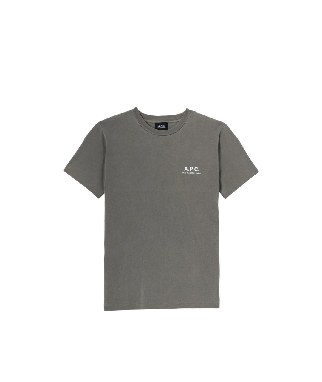 A.P.C. Серая хлопковая футболка, фото 1