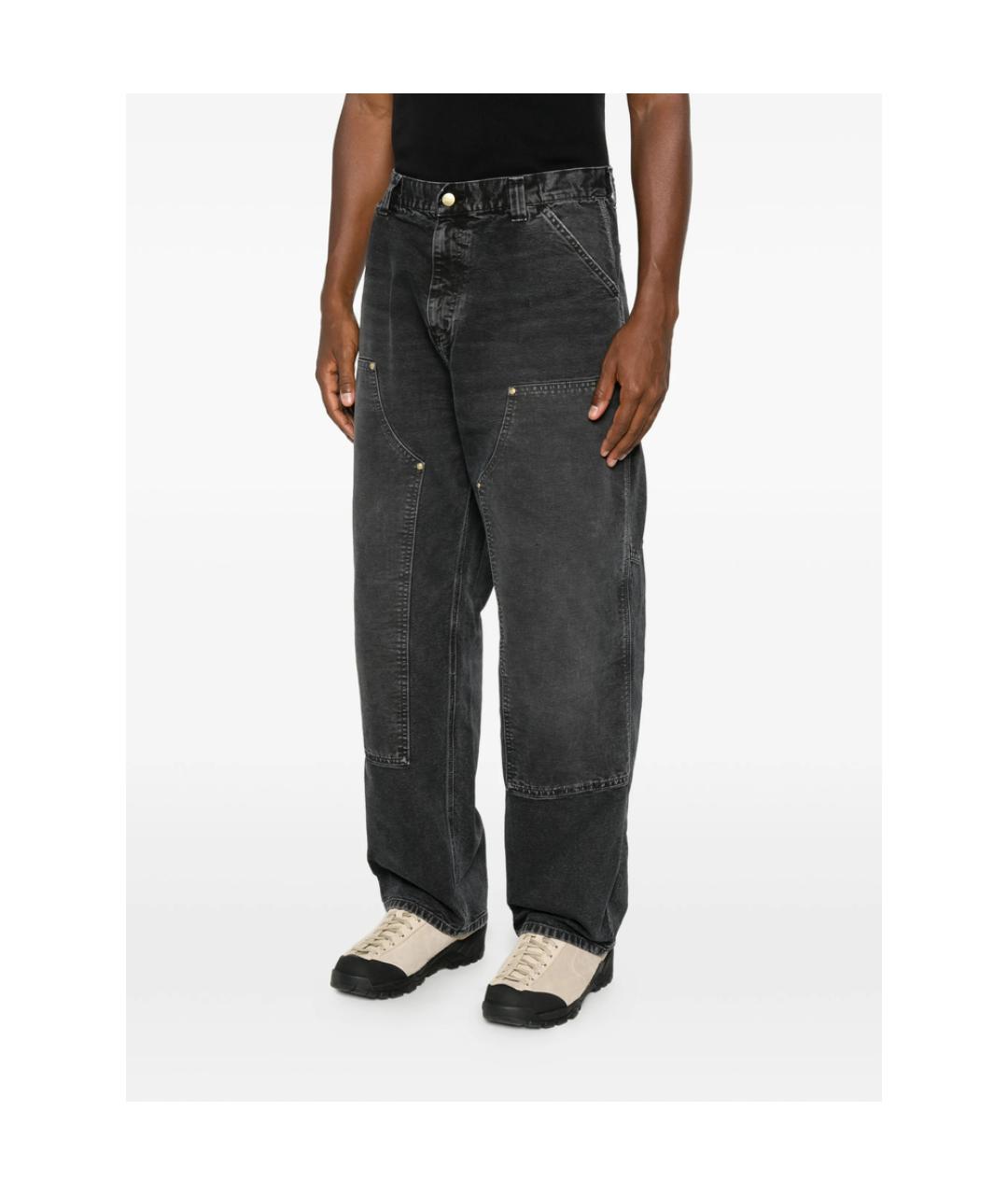 CARHARTT Серые хлопковые прямые джинсы, фото 4
