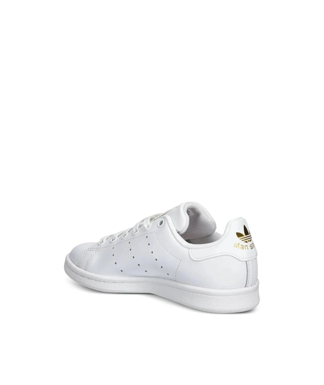 ADIDAS Белые кожаные низкие кроссовки / кеды, фото 3