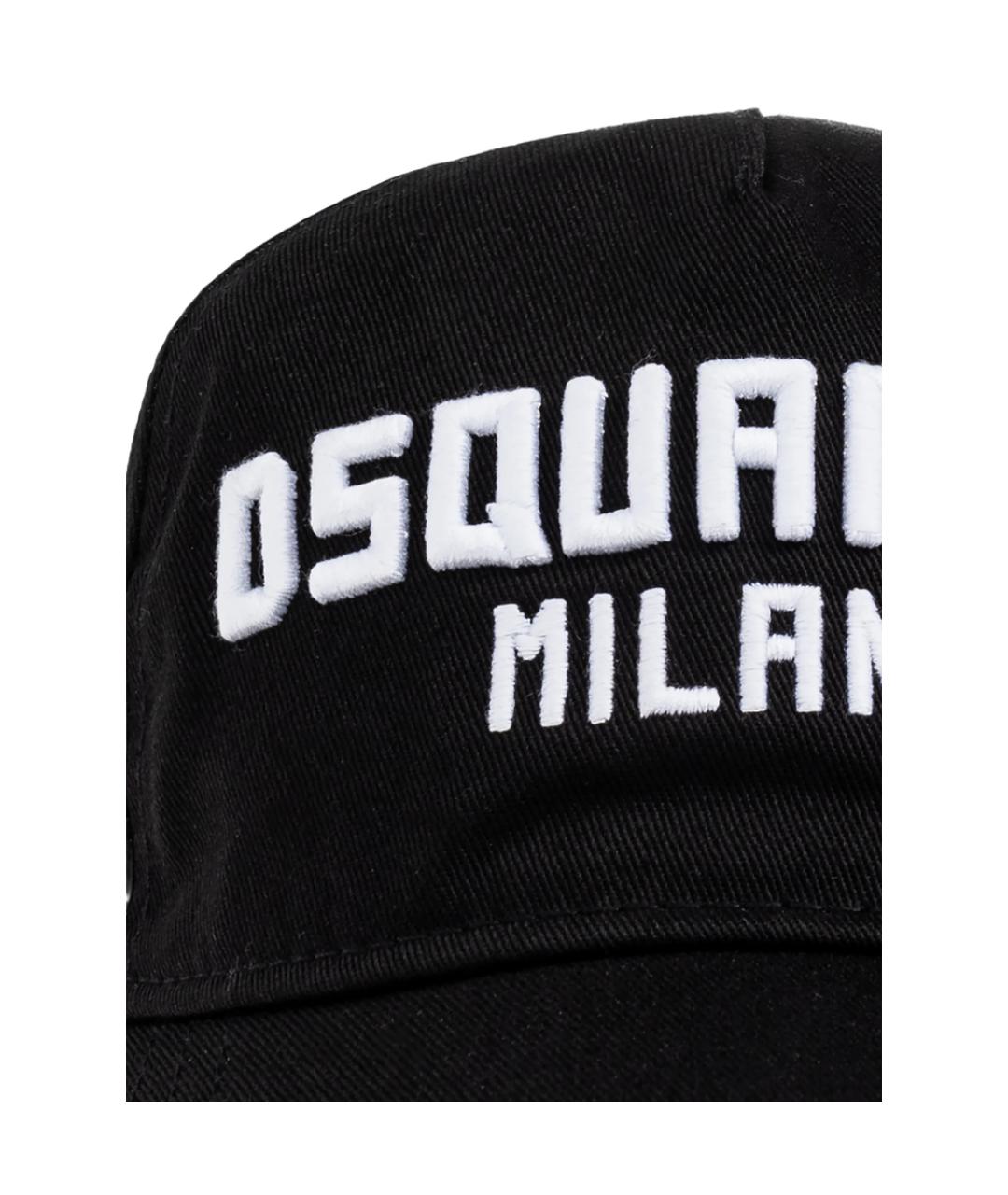 DSQUARED2 Черная хлопковая кепка/бейсболка, фото 2