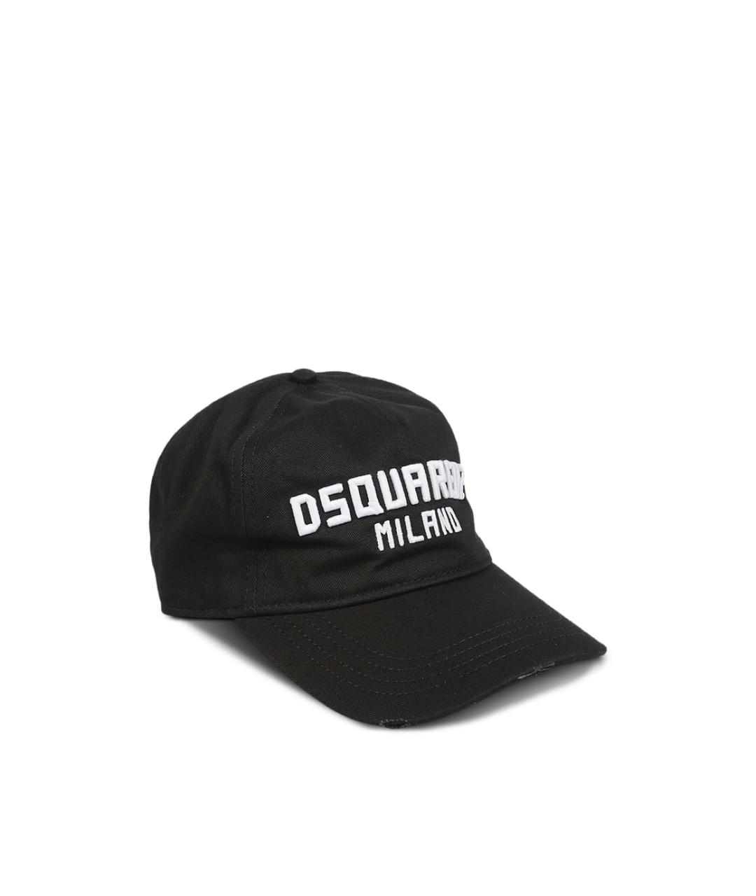DSQUARED2 Черная хлопковая кепка/бейсболка, фото 1