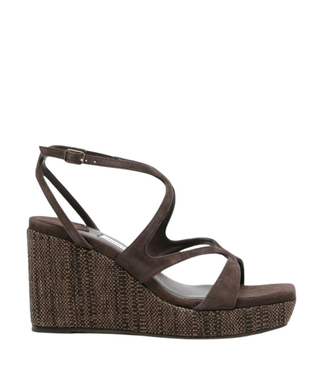 JIMMY CHOO Коричневые кожаные туфли, фото 1