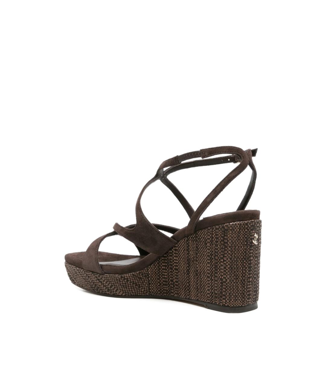JIMMY CHOO Коричневые кожаные туфли, фото 4