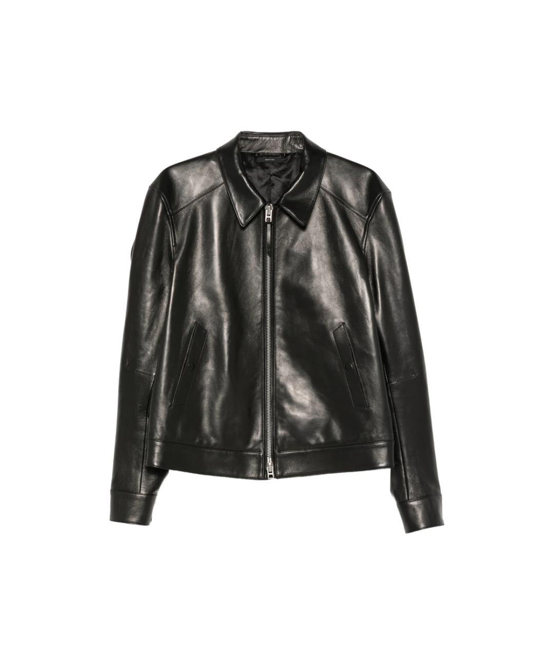 TOM FORD Черная кожаная куртка, фото 1
