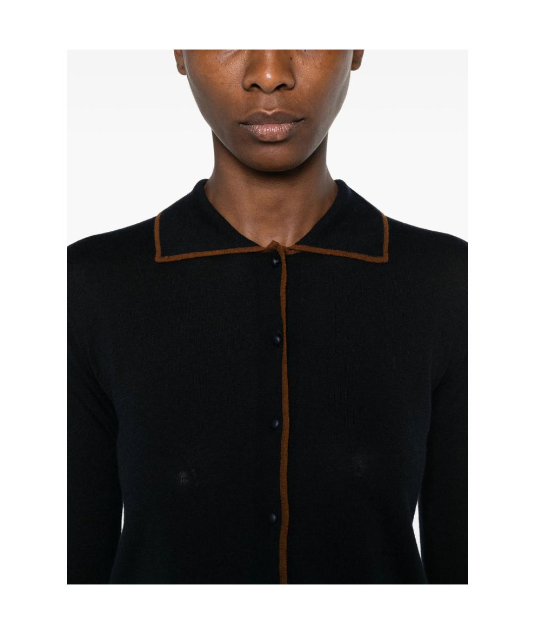 MAX MARA STUDIO Черный шерстяной кардиган, фото 2