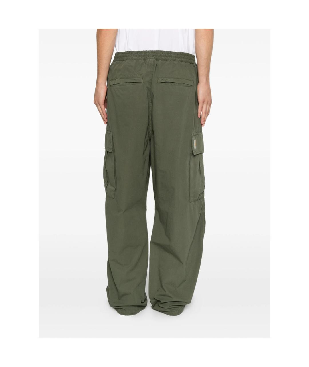 CARHARTT Зеленые хлопковые повседневные брюки, фото 4