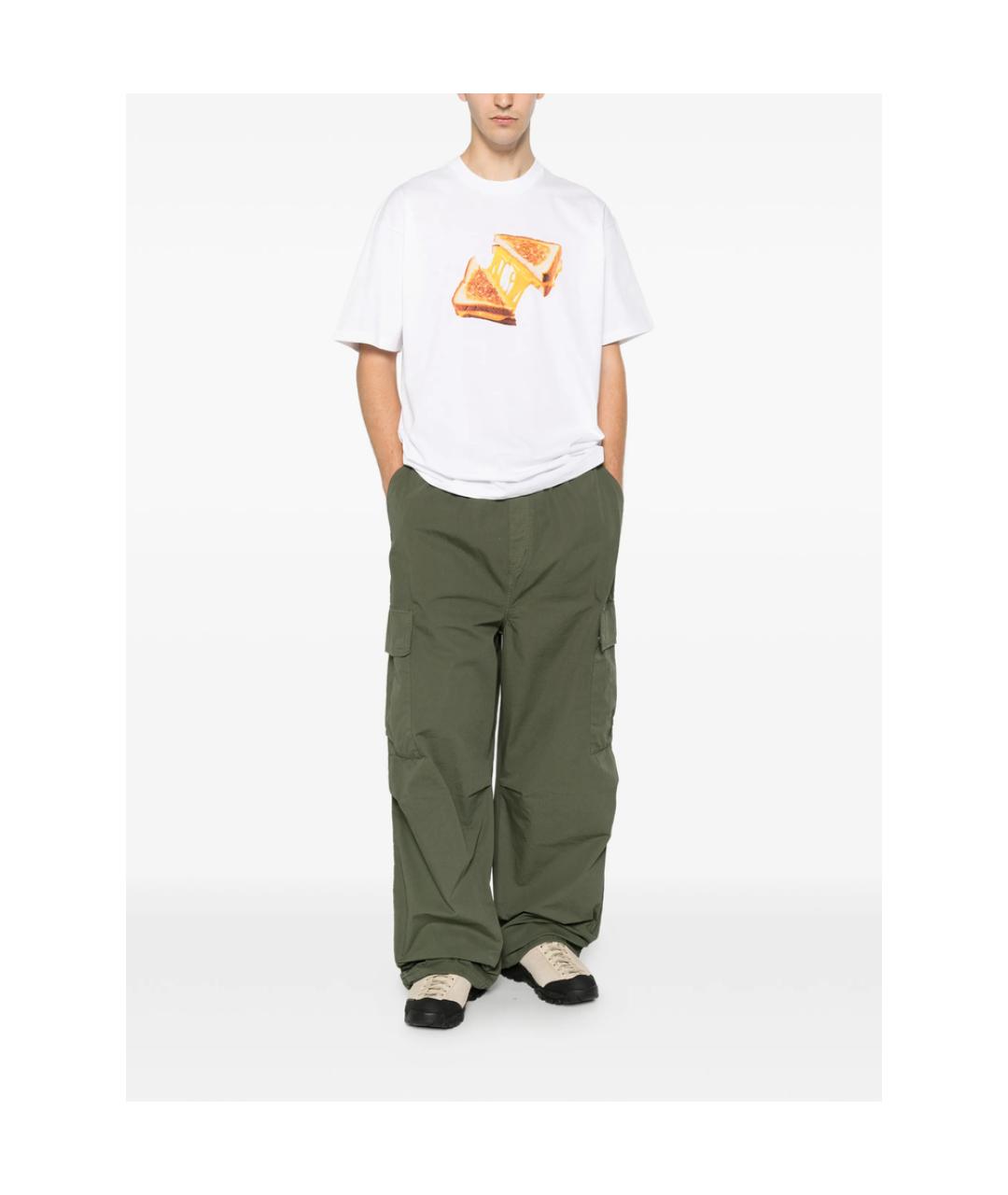 CARHARTT Зеленые хлопковые повседневные брюки, фото 2