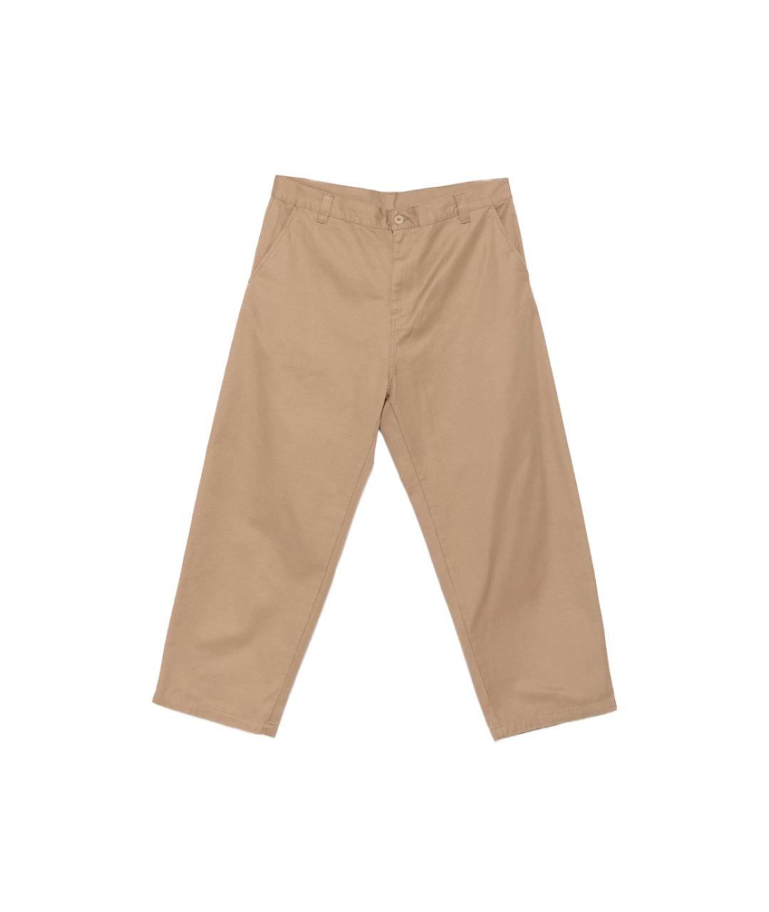 CARHARTT Бежевые полиэстеровые повседневные брюки, фото 1
