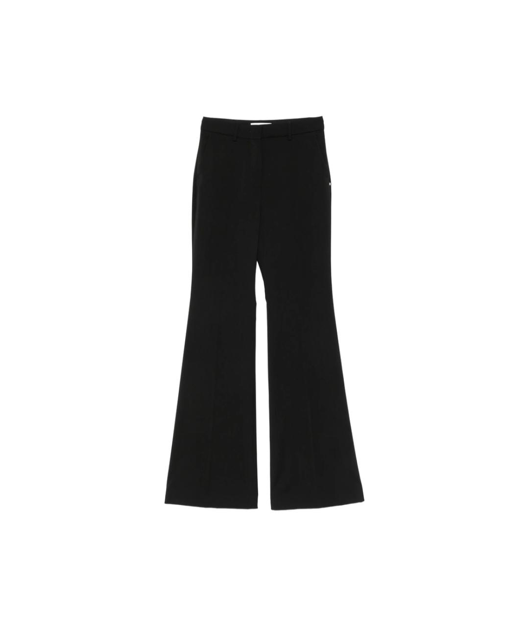 SPORTMAX Черные шерстяные брюки широкие, фото 1