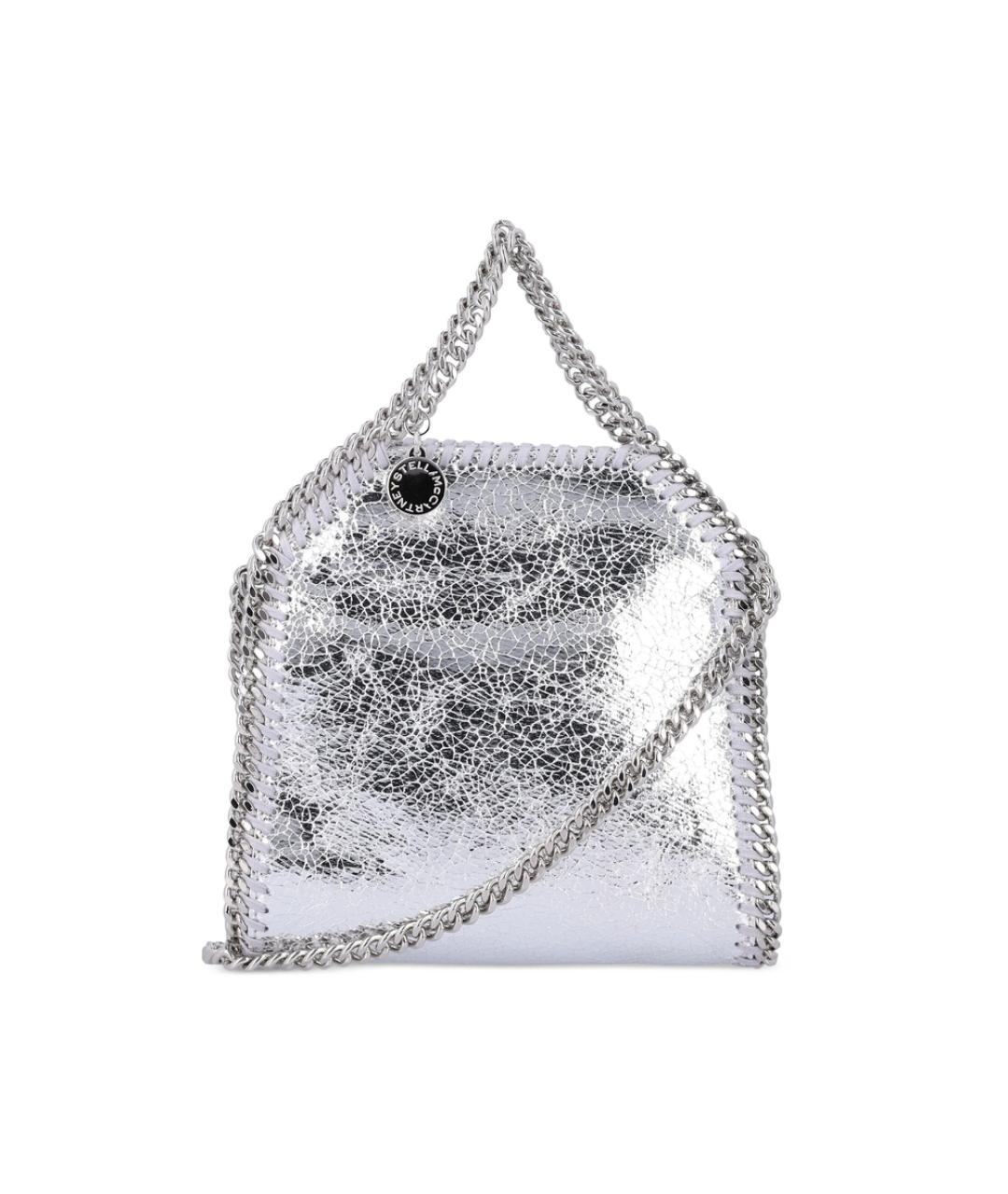 STELLA MCCARTNEY Серебряная сумка тоут из искусственной кожи, фото 1