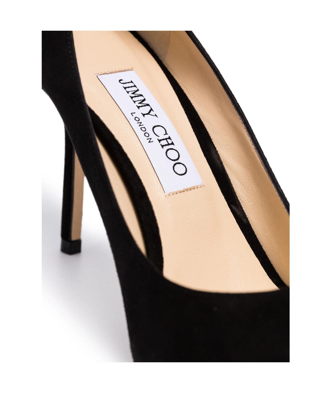 JIMMY CHOO Черные кожаные туфли, фото 3