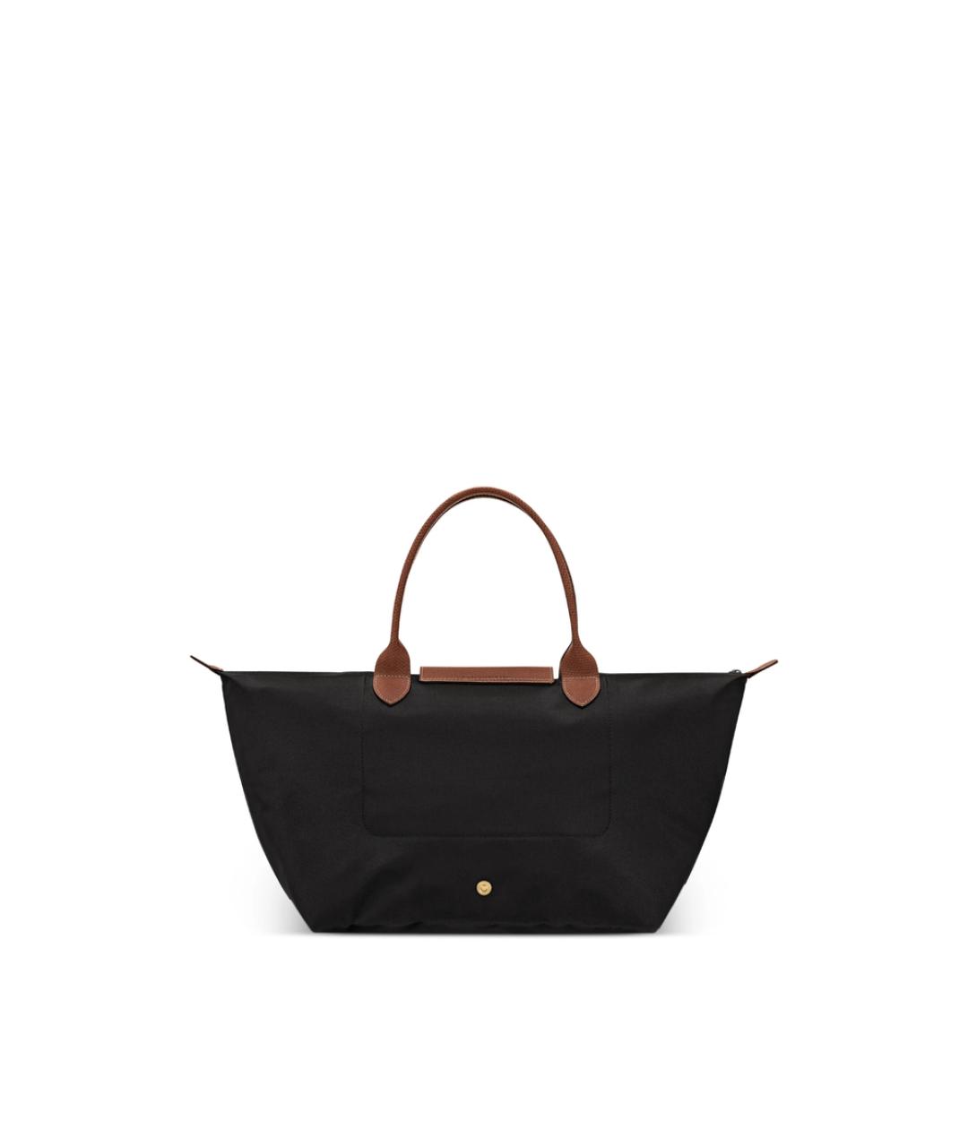 LONGCHAMP Черная тканевая сумка тоут, фото 4