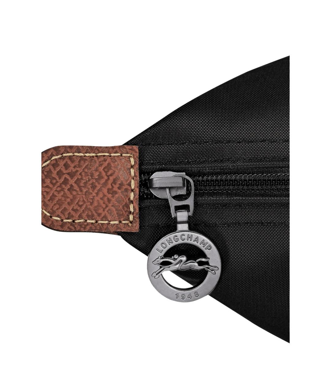 LONGCHAMP Черная тканевая сумка тоут, фото 2