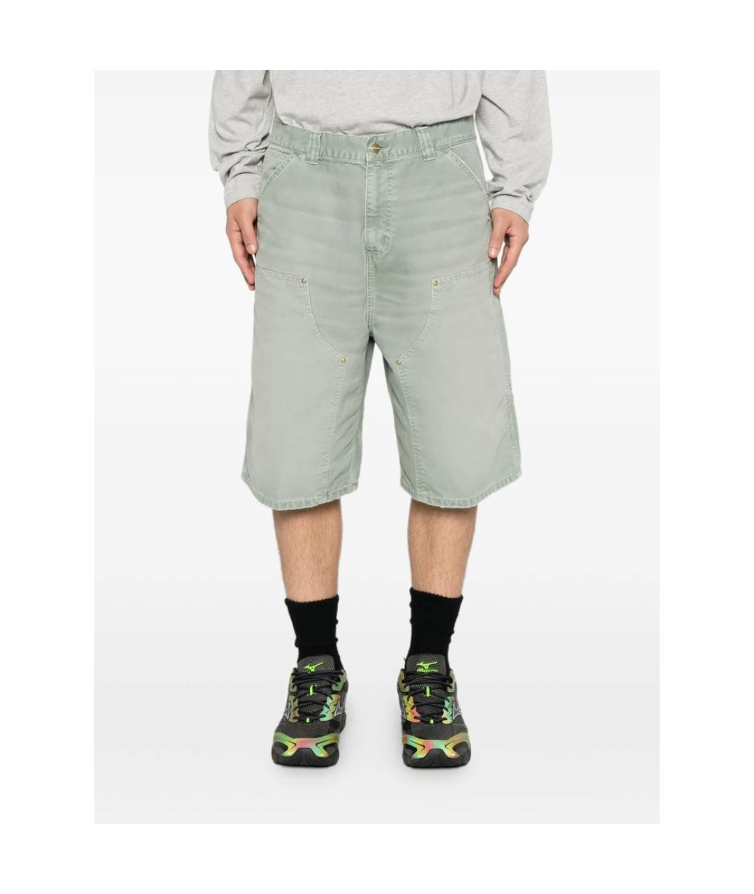 CARHARTT Серые хлопковые шорты, фото 5