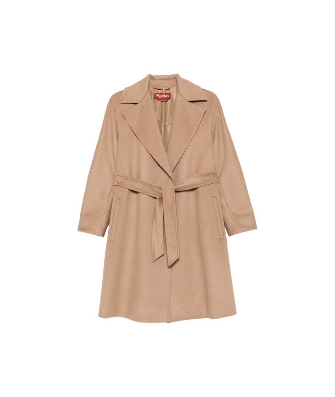MAX MARA STUDIO Бежевое шерстяное пальто, фото 1