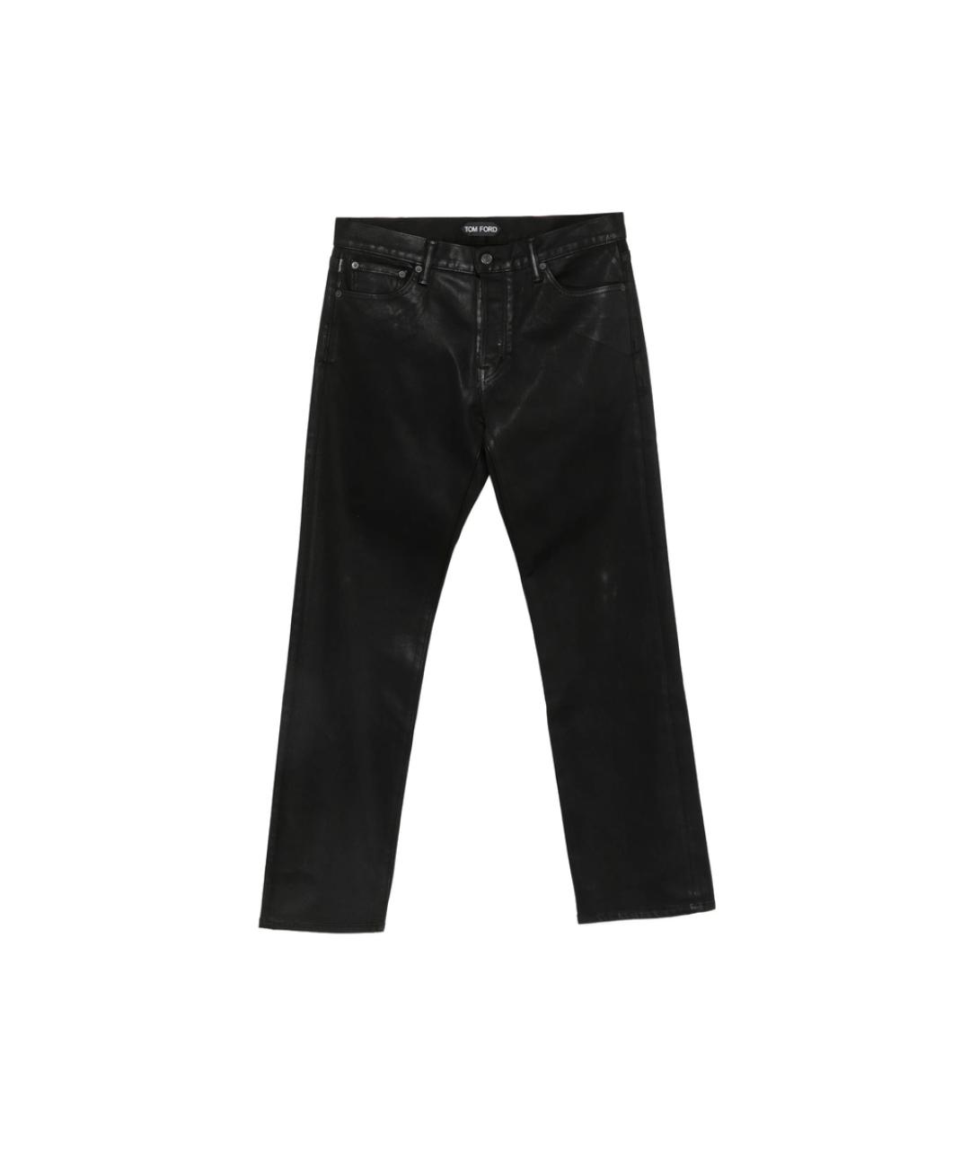 TOM FORD Черные полиэстеровые повседневные брюки, фото 1