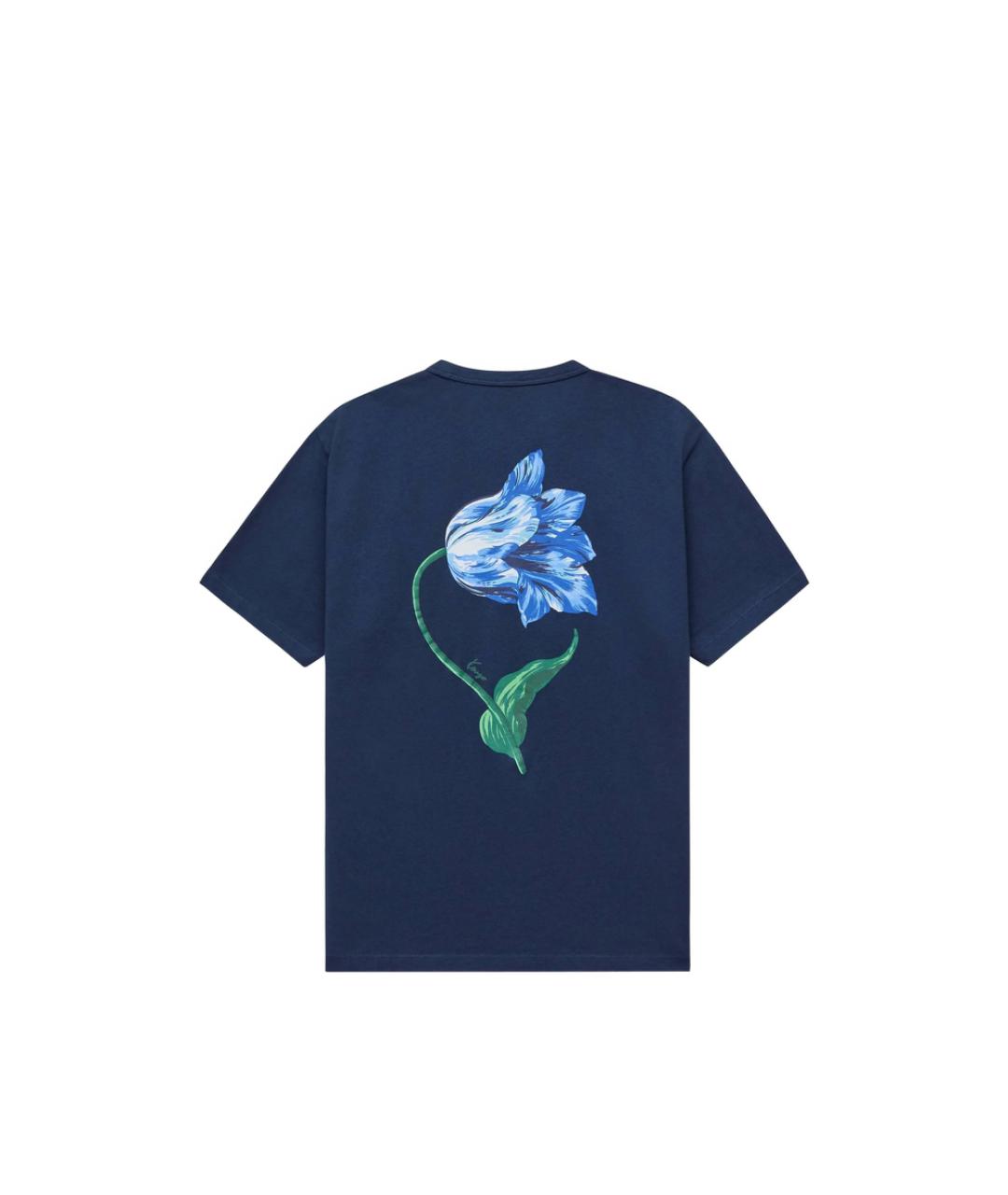 KENZO Синяя хлопковая футболка, фото 2