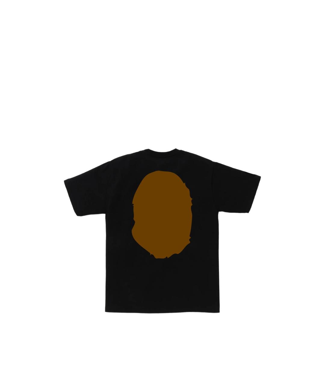 A BATHING APE Черная хлопковая футболка, фото 2