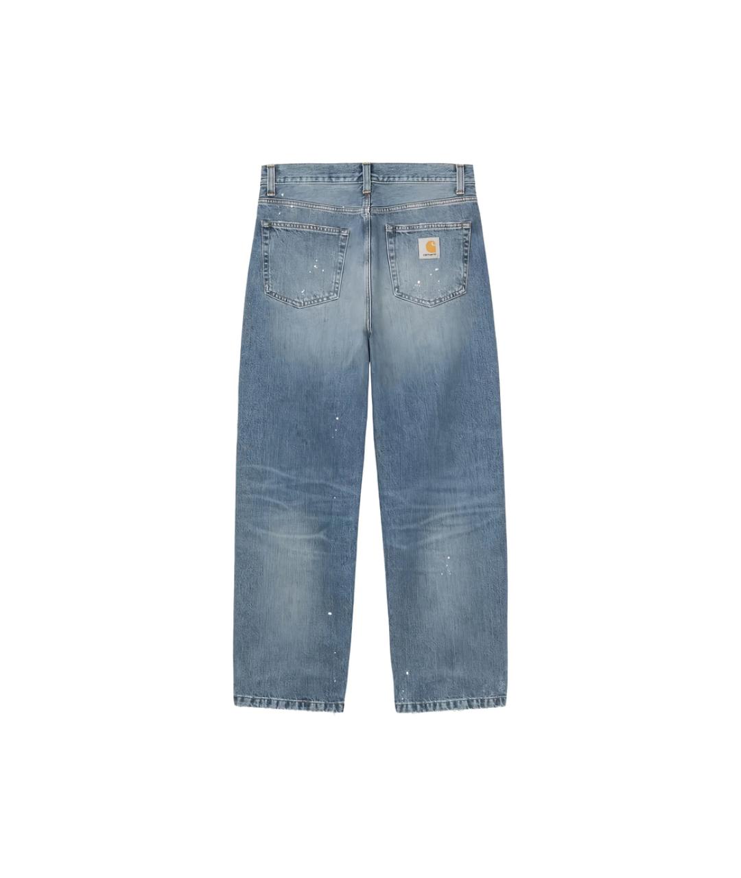 CARHARTT Синие хлопковые прямые джинсы, фото 2