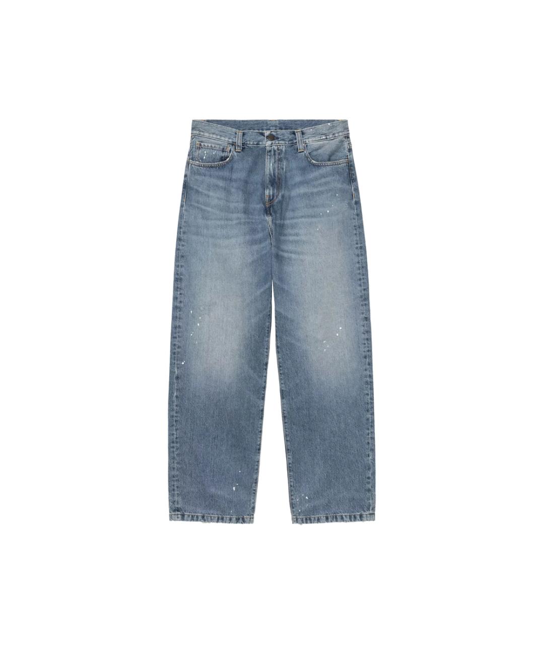 CARHARTT Синие хлопковые прямые джинсы, фото 3