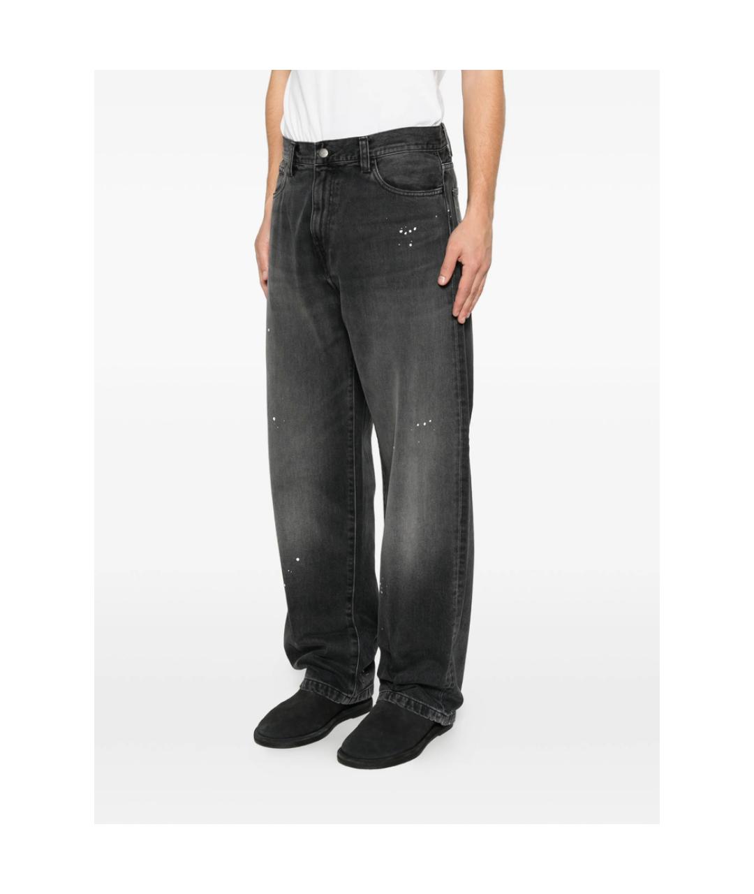 CARHARTT Черные хлопковые прямые джинсы, фото 2