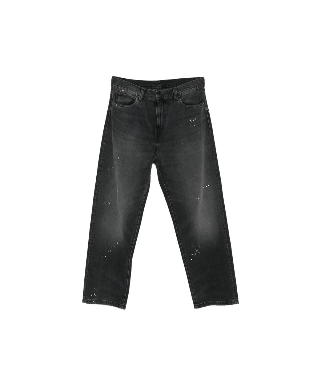 CARHARTT Черные хлопковые прямые джинсы, фото 1