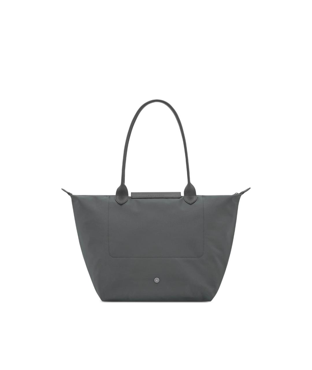 LONGCHAMP Серая тканевая сумка тоут, фото 5