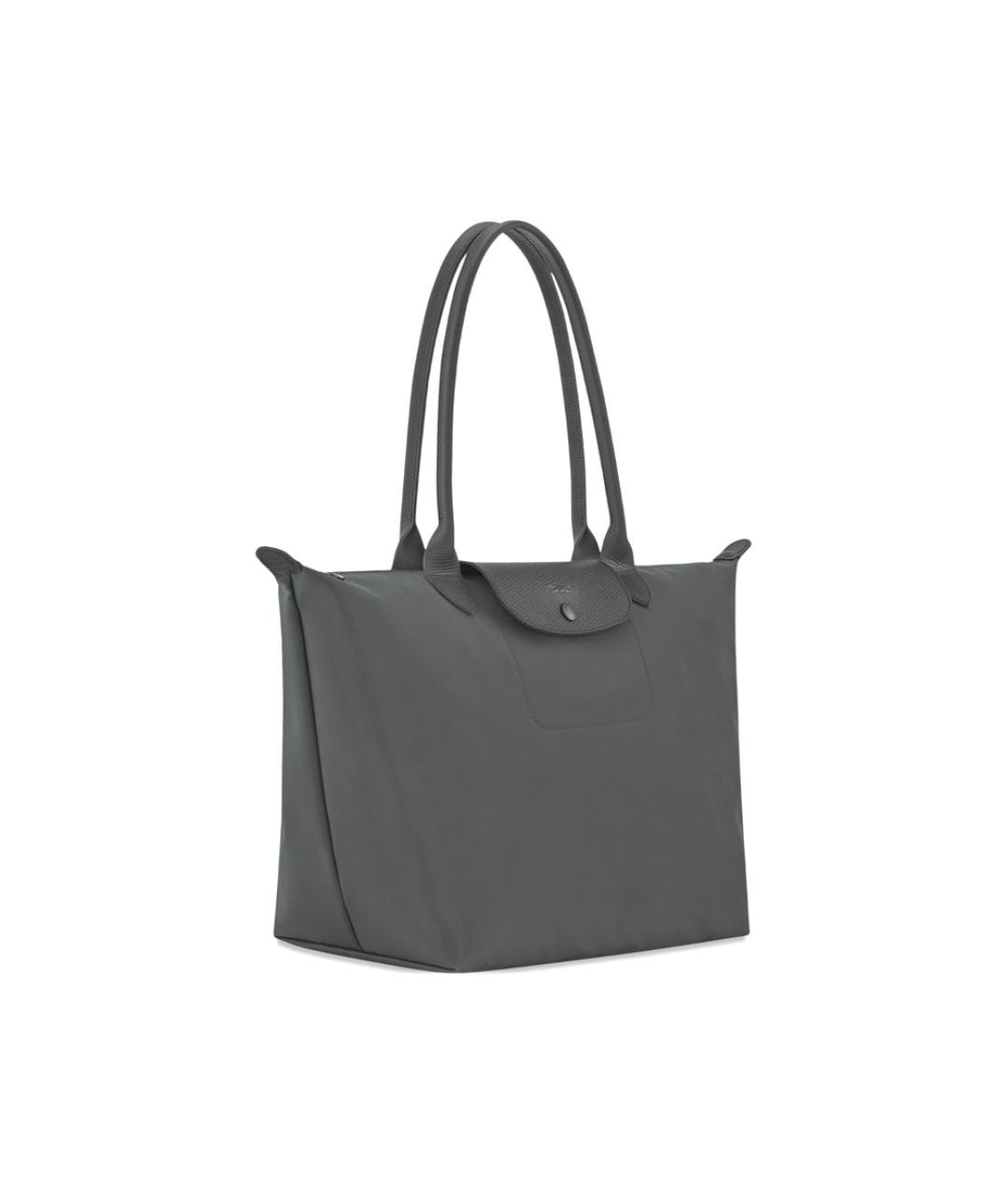 LONGCHAMP Серая тканевая сумка тоут, фото 2