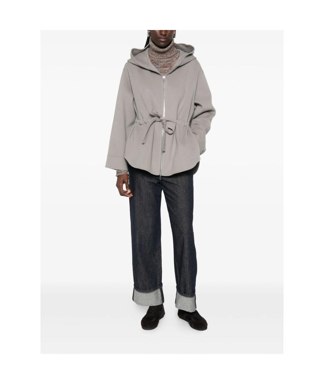 'S MAX MARA Синие хлопковые прямые джинсы, фото 3
