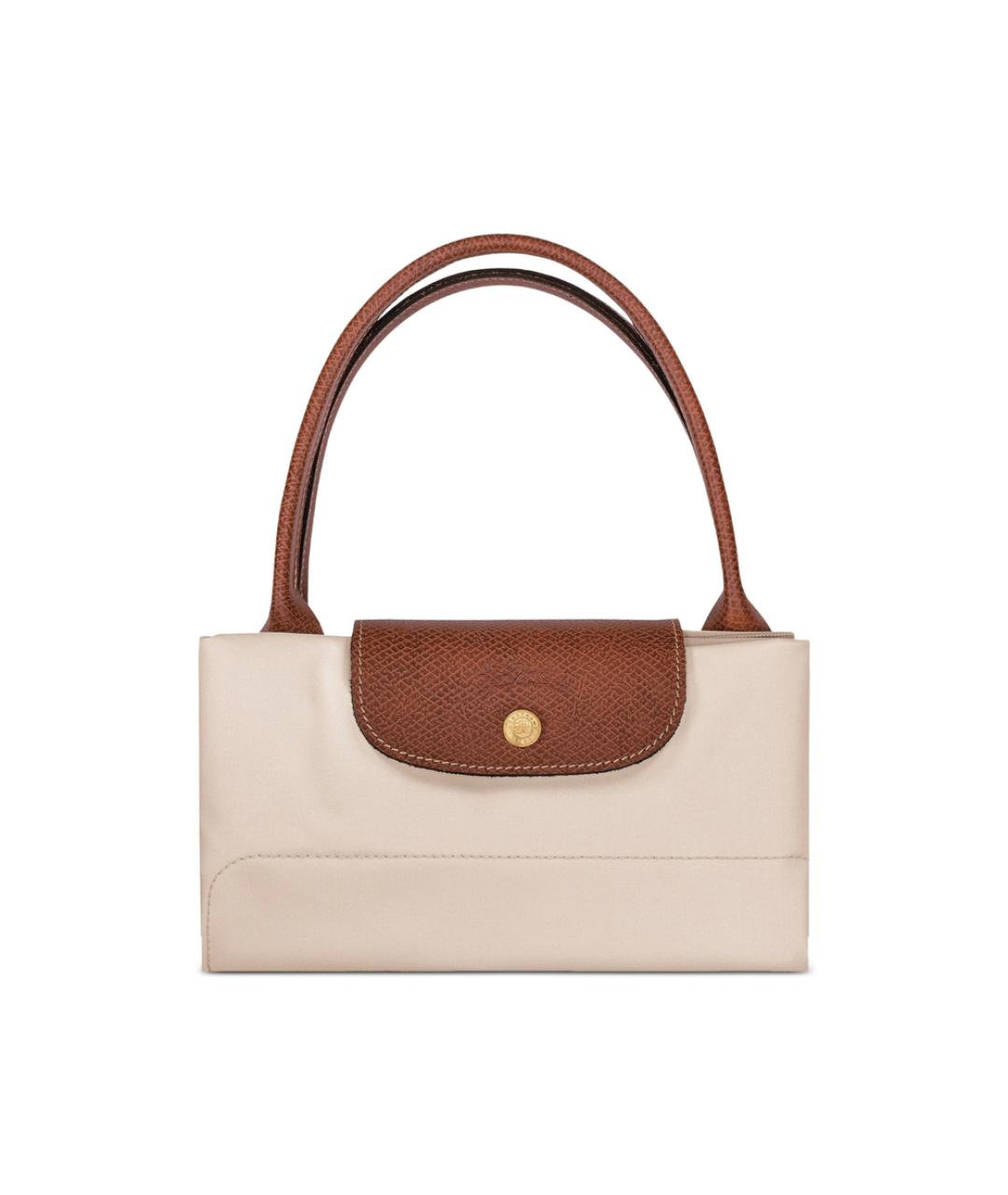 LONGCHAMP Белая синтетическая сумка с короткими ручками, фото 5