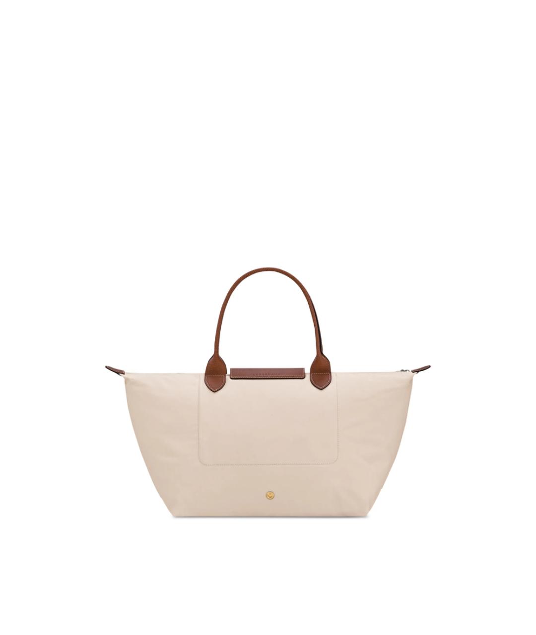 LONGCHAMP Белая синтетическая сумка с короткими ручками, фото 6