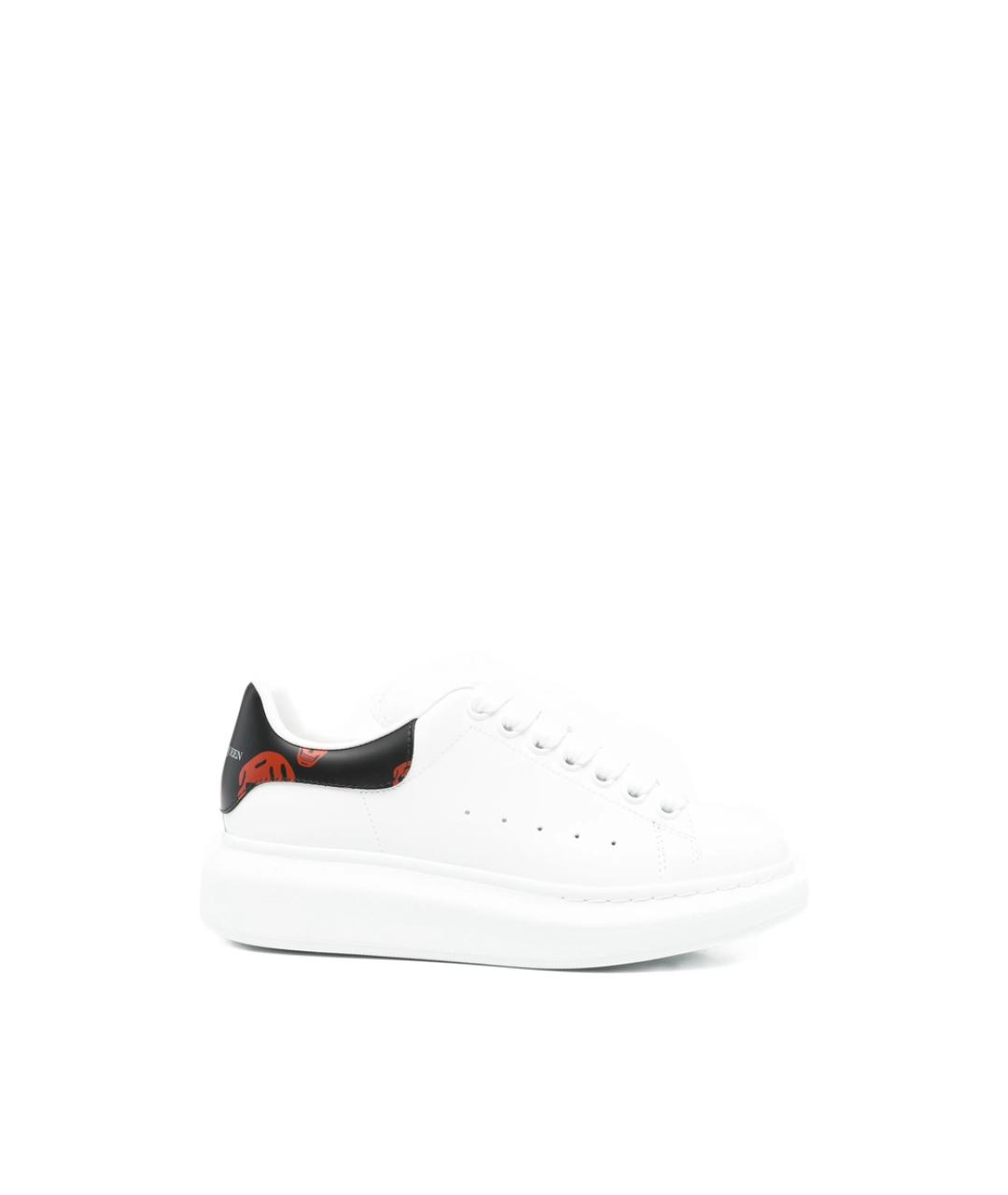 ALEXANDER MCQUEEN Белые кожаные кроссовки, фото 1