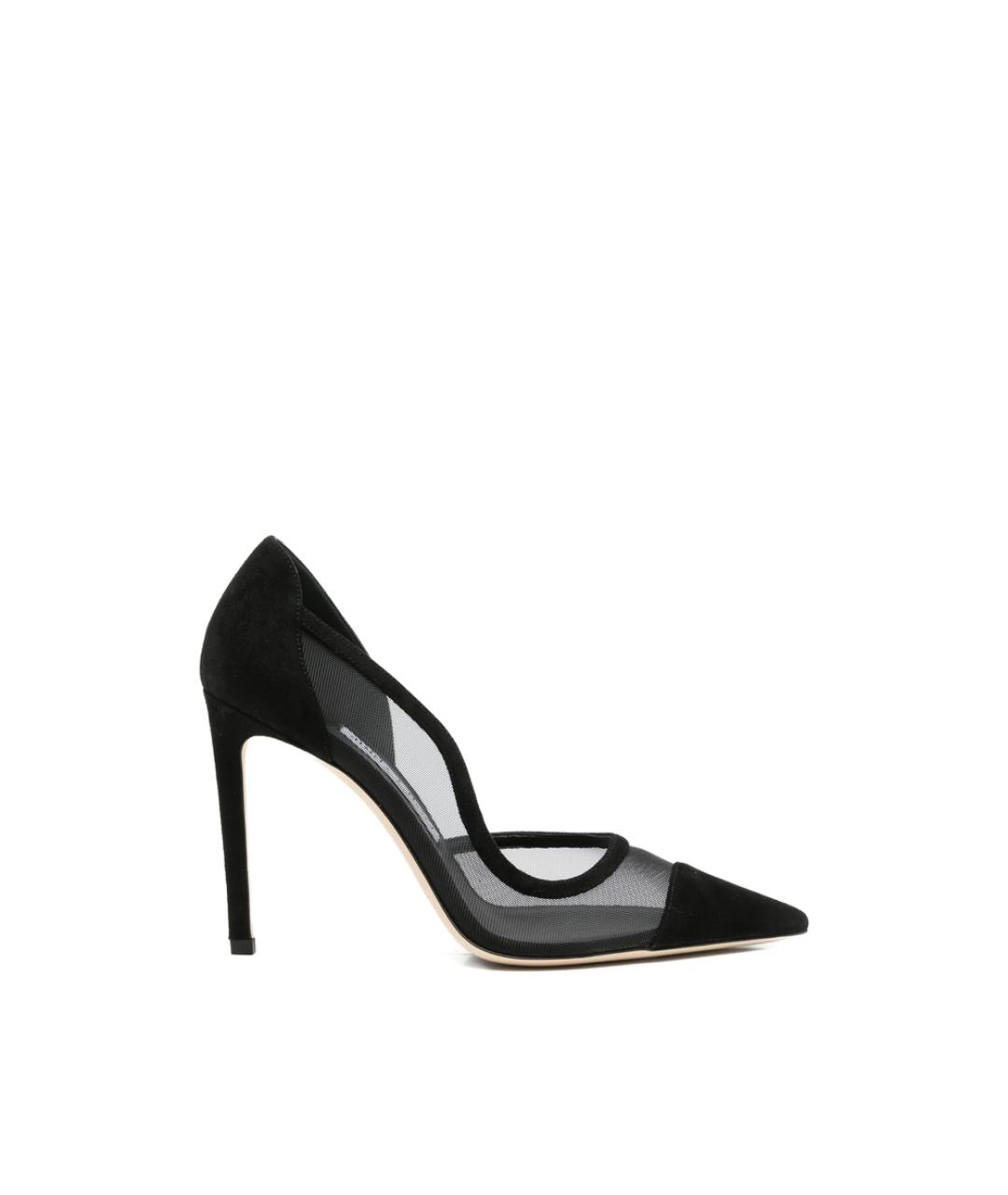 JIMMY CHOO Черные кожаные туфли, фото 1