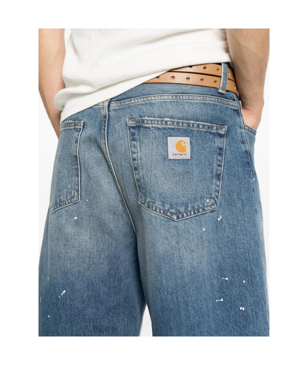 CARHARTT Синие хлопковые шорты, фото 4