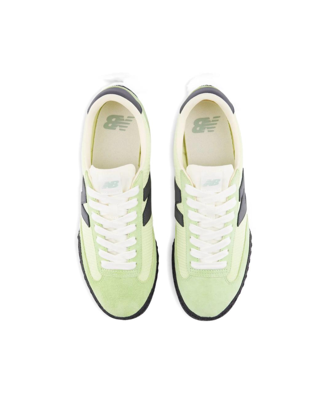 NEW BALANCE Зеленые замшевые низкие кроссовки / кеды, фото 2