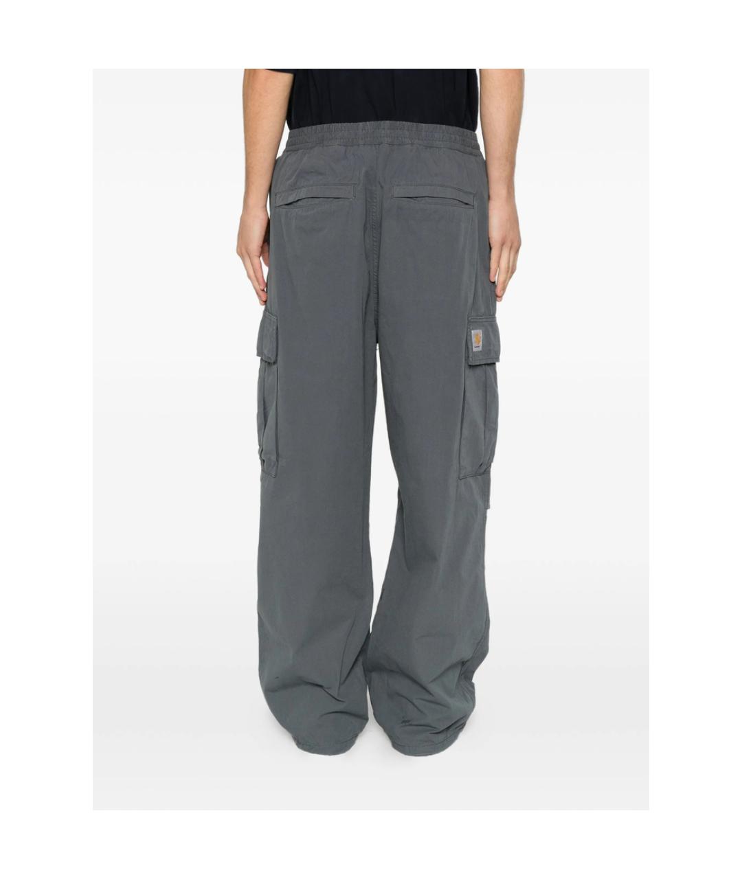 CARHARTT Серые хлопковые повседневные брюки, фото 2